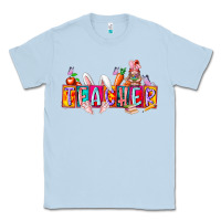 Dusty Blue teacher easrter day Classic Tee - RacoonDesign