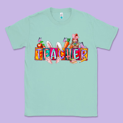 Teacher Easrter Day Classic Tee Designed By Racoondesign