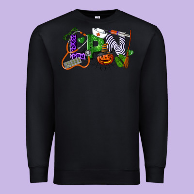 Halloween Lpn Licensed Practical Nurse Premium Sweatshirt Designed By Lillyallendesigns