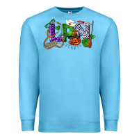 Ocean Blue Halloween LPN Licensed Practical Nurse Premium Sweatshirt - LillyAllenDesigns