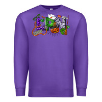 Purple Halloween LPN Licensed Practical Nurse Premium Sweatshirt - LillyAllenDesigns