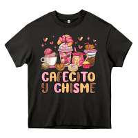Asphalt cafecito y chisme Heavy Core Tee - MaliasSmallBusiness