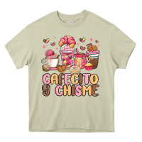 Mossy cafecito y chisme Heavy Core Tee - MaliasSmallBusiness
