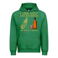 Emerald I Like Bourbon and Golf and Maybe 3 People Whiskey Urban Hoodie - tuanDangUi