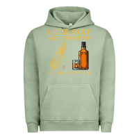 Pigment Oil Green I Like Bourbon and Golf and Maybe 3 People Whiskey Urban Hoodie - tuanDangUi