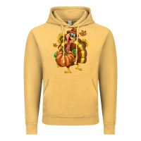 Vintage Mustard Thanksgiving Turkey Vintage Hoodie - texasbilliewilder