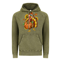 Vintage Olive Thanksgiving Turkey Vintage Hoodie - texasbilliewilder