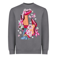 Cancer High Heels Breast Cancer Heavyweight Sweatshirt | Teevron