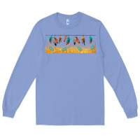 Colony Blue native American feathers Long Sleeve Tee - TumblerDesignByShophia