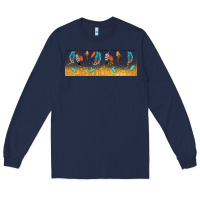 Navy native American feathers Long Sleeve Tee - TumblerDesignByShophia