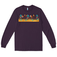 Plum native American feathers Long Sleeve Tee - TumblerDesignByShophia