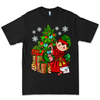 Black Santa's Elf Christmas Premium Tee - BundleAndBundleShop