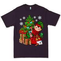 Plum Santa's Elf Christmas Premium Tee - BundleAndBundleShop