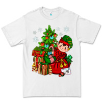 White Santa's Elf Christmas Premium Tee - BundleAndBundleShop