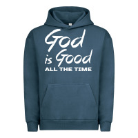Pigment Midnight Navy God Is Good All The Time Christian Worship Urban Hoodie - tuanDangUi
