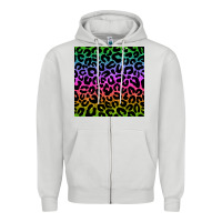 Dove Grey leopard glitter seamless pattern Zipper Hoodie - BundleAndBundleShop