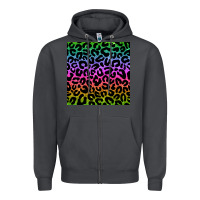Smoke leopard glitter seamless pattern Zipper Hoodie - BundleAndBundleShop