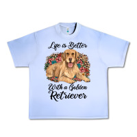 Life Is Better With A Golden Retriever Urban Heavy Tee | Teevron