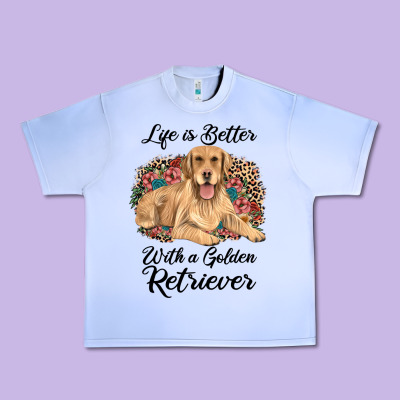 Life Is Better With A Golden Retriever Urban Heavy Tee Designed By Jahusdesignshop
