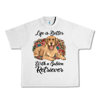 Lunar Rock life is better with a golden retriever Urban Heavy Tee - JahusDesignShop