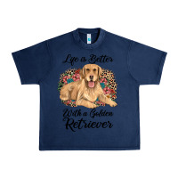 Navy life is better with a golden retriever Urban Heavy Tee - JahusDesignShop