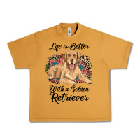 Peanut Butter life is better with a golden retriever Urban Heavy Tee - JahusDesignShop