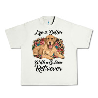Pistachio life is better with a golden retriever Urban Heavy Tee - JahusDesignShop