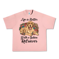 Salmon life is better with a golden retriever Urban Heavy Tee - JahusDesignShop