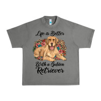 Tornado life is better with a golden retriever Urban Heavy Tee - JahusDesignShop
