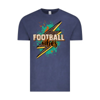 Vintage Denim Football vibes Vintage Tee - NancyCooperArtShop