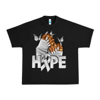 Black hope white ribbon lung cancer nails Urban Heavy Tee - NancyCooperArtShop