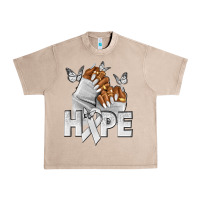 French Oak hope white ribbon lung cancer nails Urban Heavy Tee - NancyCooperArtShop