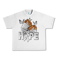 Lunar Rock hope white ribbon lung cancer nails Urban Heavy Tee - NancyCooperArtShop