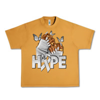 Peanut Butter hope white ribbon lung cancer nails Urban Heavy Tee - NancyCooperArtShop