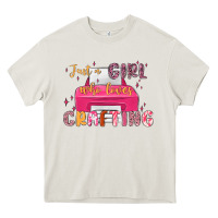 Cream just a girl who loves crafting Heavy Core Tee - MaliasSmallBusiness