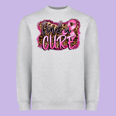 Find A Cure Heavyweight Sweatshirt Designed By Fadigitalartstudio