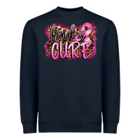 Navy find a cure Heavyweight Sweatshirt - FaDigitalArtStudio