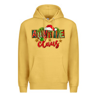Antique Gold christmas auntie claus Premium Hoodie - FaDigitalArtStudio