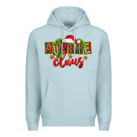 Blue Mist christmas auntie claus Premium Hoodie - FaDigitalArtStudio