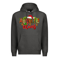 Charcoal Heather christmas auntie claus Premium Hoodie - FaDigitalArtStudio