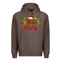 Coffee christmas auntie claus Premium Hoodie - FaDigitalArtStudio