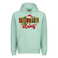 Seafoam christmas auntie claus Premium Hoodie - FaDigitalArtStudio