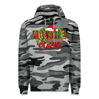 Slate Camo christmas auntie claus Premium Hoodie - FaDigitalArtStudio