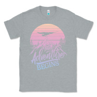 Heather Grey The Adventure Begins Classic Tee - Bettercallsaul