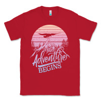 Red The Adventure Begins Classic Tee - Bettercallsaul