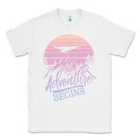 White The Adventure Begins Classic Tee - Bettercallsaul