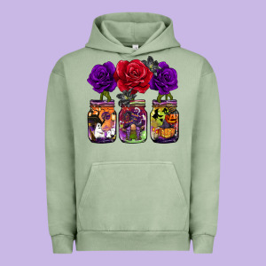 Halloween Jars Rose Urban Hoodie Designed By Barkaloodesign