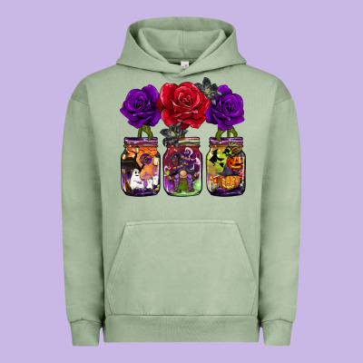 Halloween Jars Rose Urban Hoodie Designed By Barkaloodesign