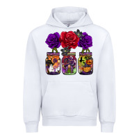 White halloween jars rose Urban Hoodie - BarkalooDesign