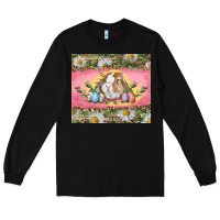Black Easter bunny and eggs Long Sleeve Tee - RanaPortraitStore